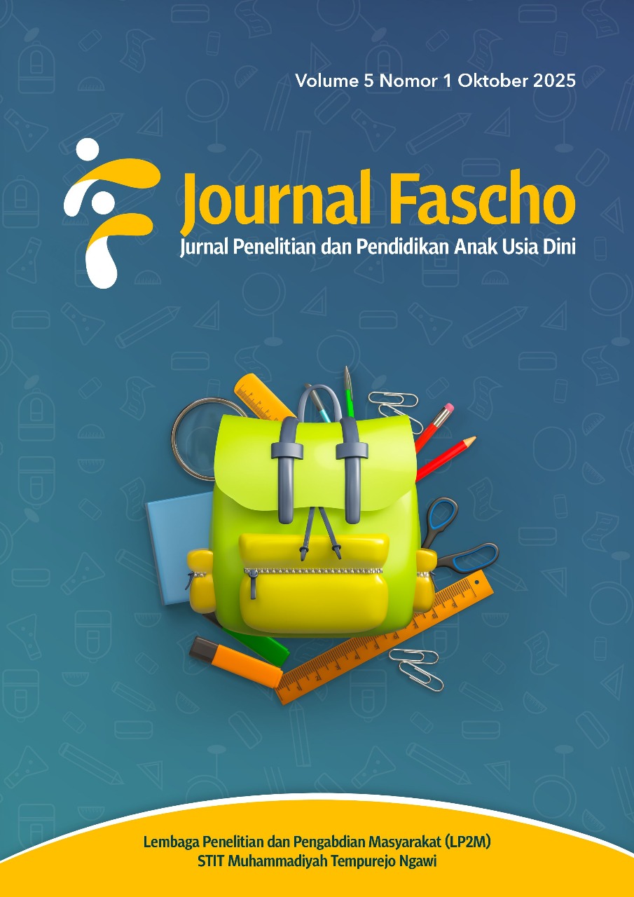 JOURNAL FASCHO : JURNAL PENELITIAN DAN PENDIDIKAN ANAK USIA DINI